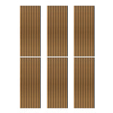 Laminate Slat Acoustic Wall Panels (6-Pack) Yorke 18.90-inch x 46.85-inch