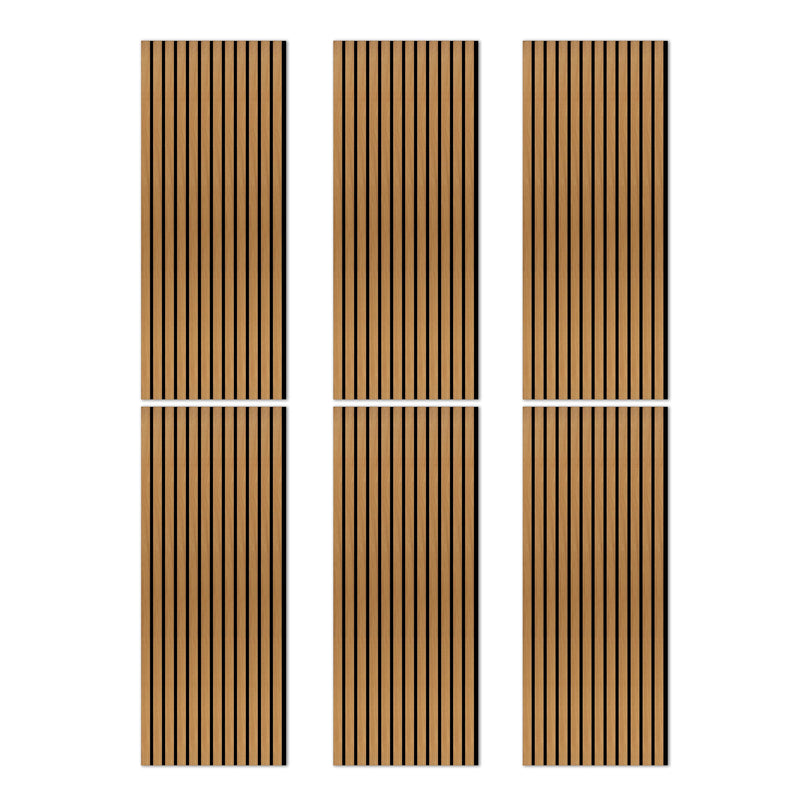 Laminate Slat Acoustic Wall Panels (6-Pack) Yorke 18.90-inch x 46.85-inch