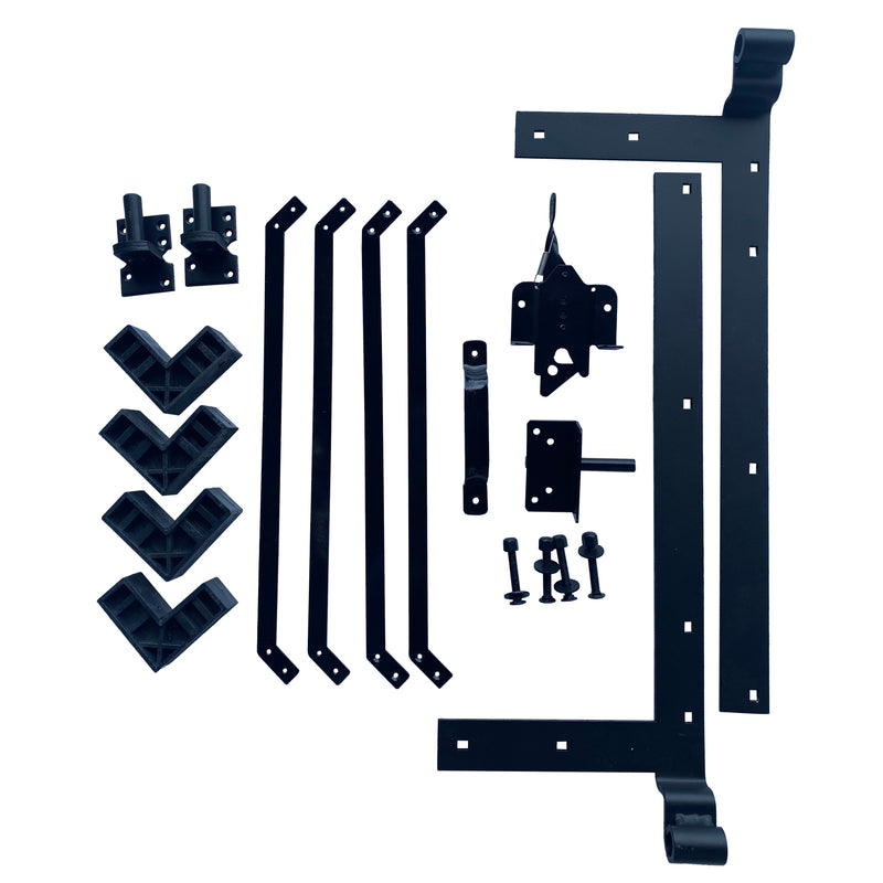 Composite Fence Series 5 ft. x 6 ft. Aluminum Self-Closing Gate Frame Kit Fence Gate