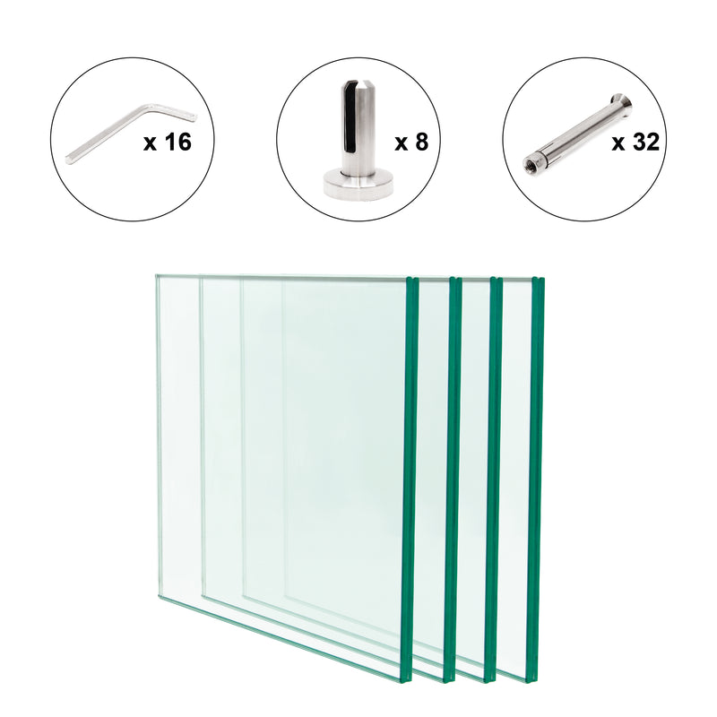 Laminated Tempered Glass Panel Kit 48 in. x 39 in. x 0.47 in.