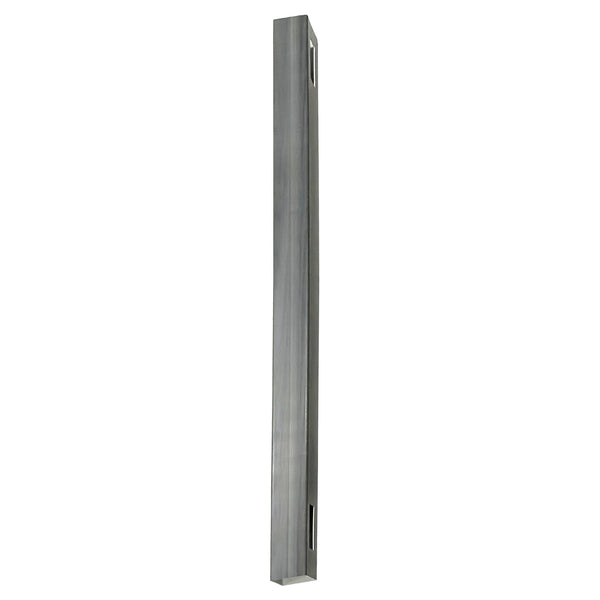 Woodgrain Hazy Gray Fence Post with Aluminum Insert 5 in. x 5 in. x 8 ft.