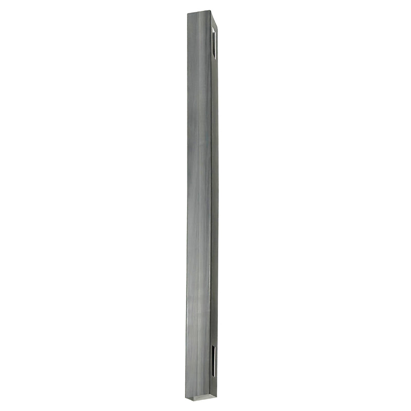 Woodgrain Hazy Gray Fence Post with Aluminum Insert 5 in. x 5 in. x 8 ft.