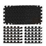 Black/Grey 18-inch x 18-inch 6mm Rubber Interlocking Floor Tile (8-Pack)