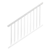 6-feet x 42-inch Vinyl Railing Stair - White