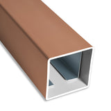 3.7-feet Vinyl Railing Post - Brown