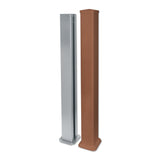 3.7-feet Vinyl Railing Post - Brown