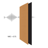 Laminate Slat Acoustic Wall Panels (80-Pack) Yorke 18.90-inch x 96-inch