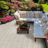 Composite Deck Tile in Star Grey (12 per Case) 1 ft. x 1 ft.