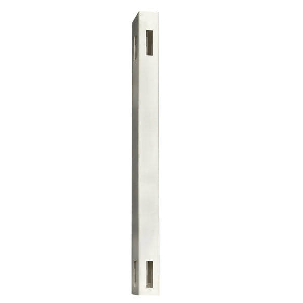 White Vinyl Ivory Fence Post with Aluminum Insert 4 in. x 4 in. x 8 ft.