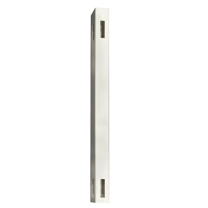 White Vinyl Ivory Fence Post with Aluminum Insert 4 inch. x 4 inch. x 8 feet.