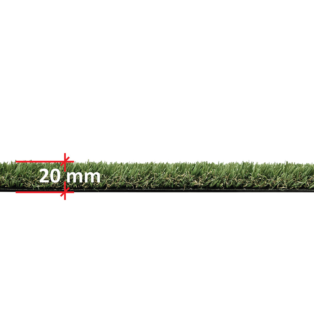 Emerald County 20 mm 3.74 ft. x 8.66 ft. Precut Green Artificial