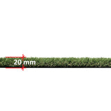 Emerald County 20 mm 7.38 ft. x 11.68 ft. Precut Green Artificial Grass Mat