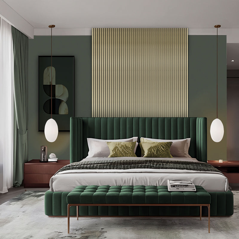 Laminate Slat Acoustic Wall Panels (4-Pack) Cartier 18.90-inch x 46.85-inch