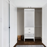 Monaco 72.8 in H x 94-142 in W White Closet Organizer Kit