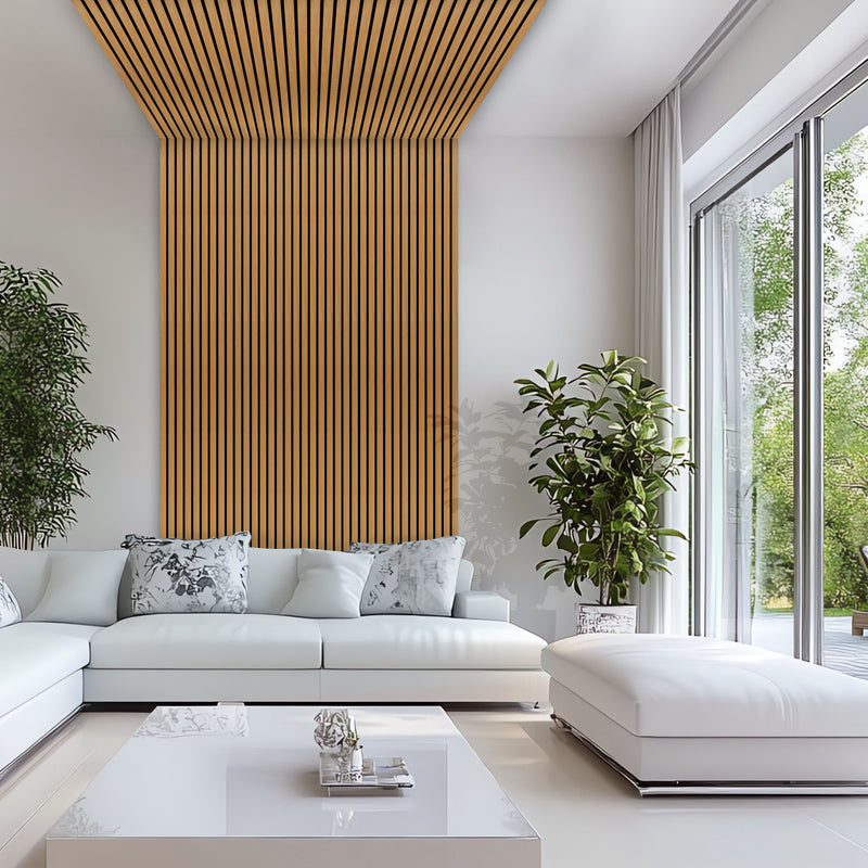 Laminate Slat Acoustic Wall Panels (80-Pack) Yorke 18.90-inch x 96-inch