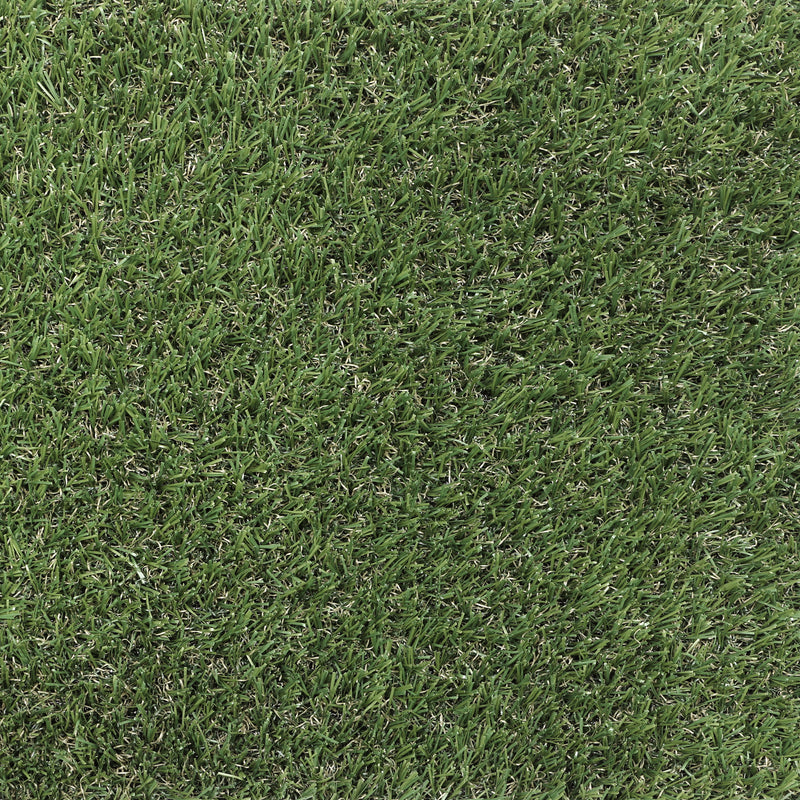 Emerald County Tapete de césped artificial verde precortado, 20 mm, 3,74 pies x 8,66 pies