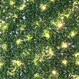 English Boxwood 40 in. x 40 in. Artificial Hedge Panel with Lights (1-Pack)