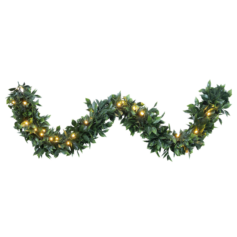 Sakura 6.56 ft. Artificial Garland with Lights (2-Pack)