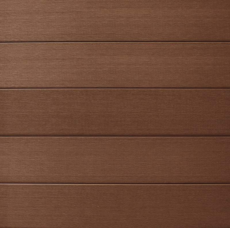 Composite Fence Series 6 ft. x 6 ft. Maple Brown Brushed Fence Panel (12-Pack)