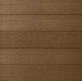 Composite Fence Series Saddle Brown Brushed Fence Panel (12-Pack) 6 ft. x 6 ft.