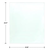 12mm x 39" x 45.67" Tempered Glass Pool Fence Kit