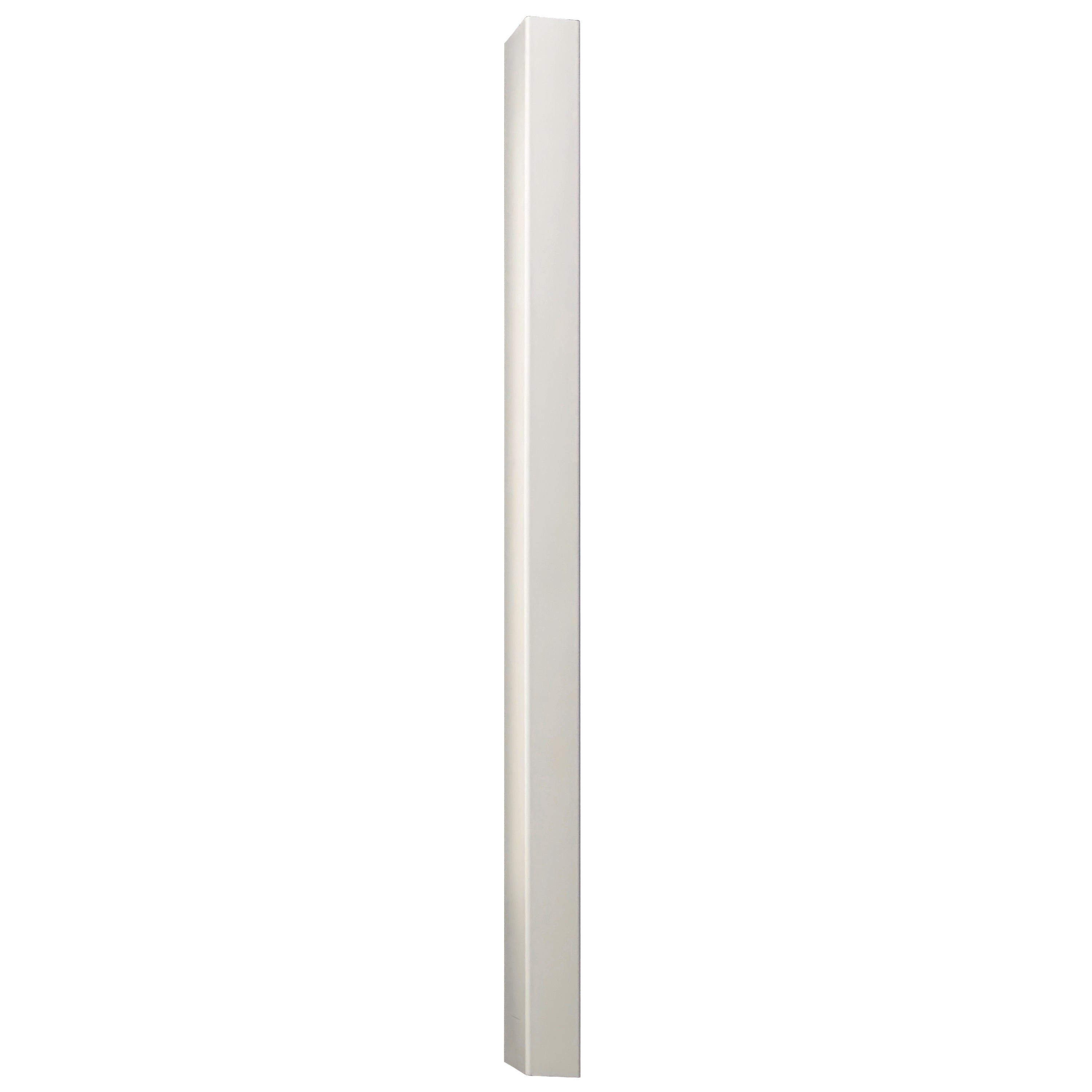 Digless Fence Post White Vinyl Ivory Fence Post 4 in. x 4 in. x 8 ft. – creative-surfaces