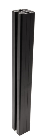 Composite Fence Series 3.15 in. x 3.15 in. x 8 ft. Aluminum In-Ground Fence Post, Black