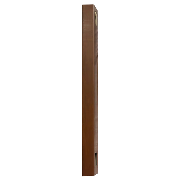 Woodgrain Vinyl Hickory Fence Post 5 in. x 5 in. x 8 ft.