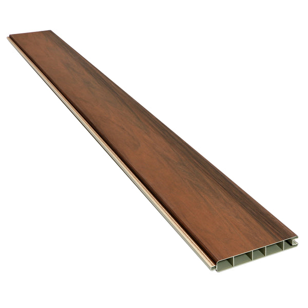 Woodgrain Vinyl Hickory Infill Boards (12-Pack) 6 ft. H x 6 ft. W